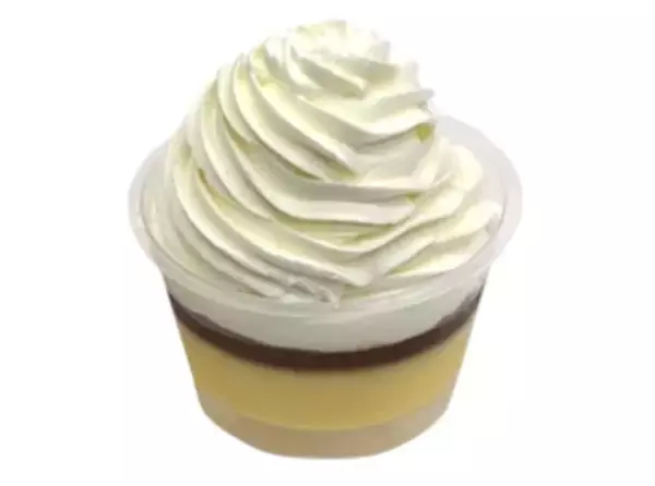 「今週新発売のプリンまとめ！『プリンケーキパフェ　いちごとミルク』、『ホイップクリームのプリンケーキ』など♪」の画像