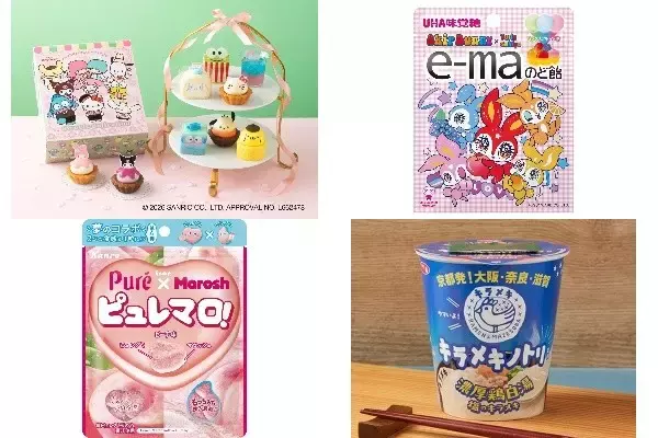 今週新発売の店コラボまとめ！『サンリオキャラクターズ　スイーツコレクション』、『ｅ‐ｍａのど飴　スキップバニー』など♪