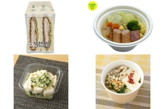 今週新発売のキャベツまとめ！『たれチキンカツサンド』、『山梨県産キャベツ使用　野菜たっぷりポトフ』など♪