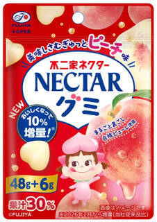 今週新発売の増量タイプの食品まとめ！『ネクターグミ　ピーチ』、『ザク！サク！クランチチョコ　５０％増量』など♪