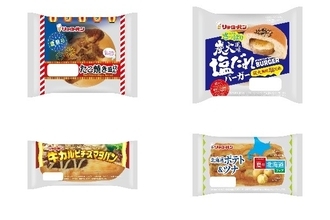 今週新発売の惣菜パンまとめ！『たこ焼き風ぱん』、『炭火風味塩だれバーガー』など♪