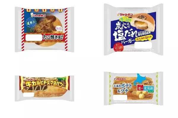 今週新発売の惣菜パンまとめ！『たこ焼き風ぱん』、『炭火風味塩だれバーガー』など♪