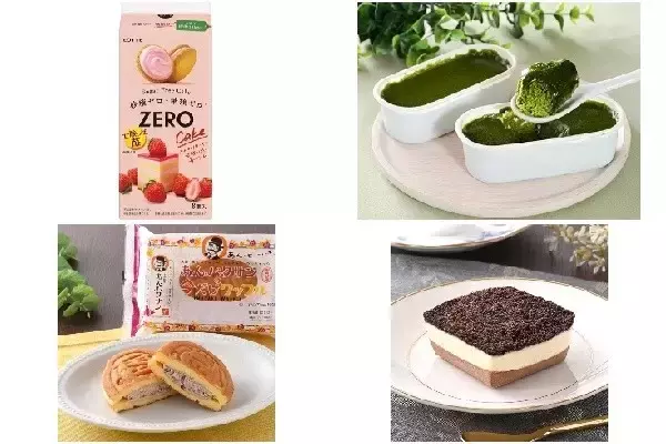今週新発売のおやつまとめ！『ゼロ　シュガーフリーケーキ　甘酸っぱ苺』、『お抹茶ガトーショコラ』など♪