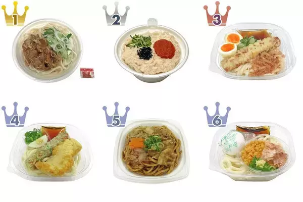 具材いろいろ！コンビニうどんのトレンド人気ランキング！