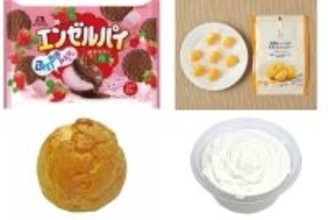 今週新発売のスイーツまとめ！『エンゼルパイ　苺』、『完熟ピューレのもちっとマンゴー』など♪
