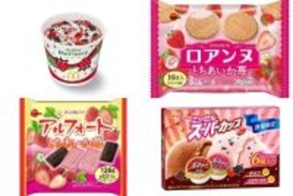 今週新発売のいちご味まとめ！『マックフルーリー　苺　オレオ　クッキー』、『ロアンヌ　とちあいか苺』など♪