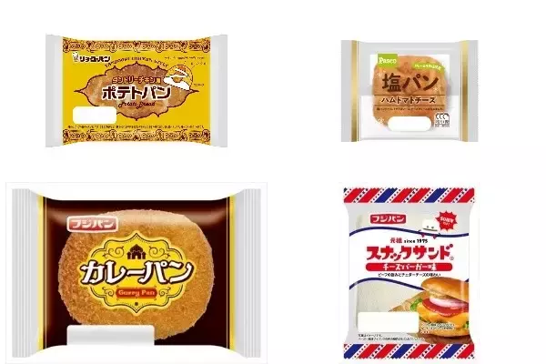 今週新発売の惣菜パンまとめ！『ポテトパン　タンドリーチキン風』、『塩パン　ハムトマトチーズ』など♪