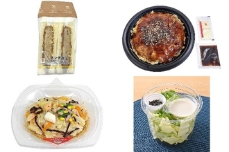 今週新発売のキャベツまとめ！『メンチカツサンド』、『広島お好み焼き　肉玉そば』など♪