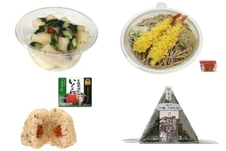 今週新発売の昆布まとめ！『ピリ辛パリポリ大根』、『福井県産玄蕎麦使用海老天そばとろろ昆布入り』など♪