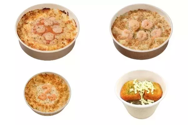 今週新発売の海老まとめ！『海老ドリア２種ソース仕立てクリームソース＆アメリケーヌソース』、『クリーミーソースの海老グラタン』など♪