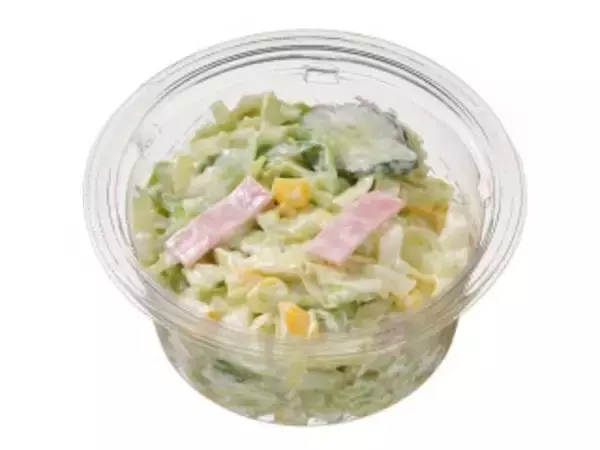 「今週新発売のキャベツまとめ！『広島お好み焼き　肉玉そば』、『カニカマとキャベツのからしマヨサラダ』など♪」の画像