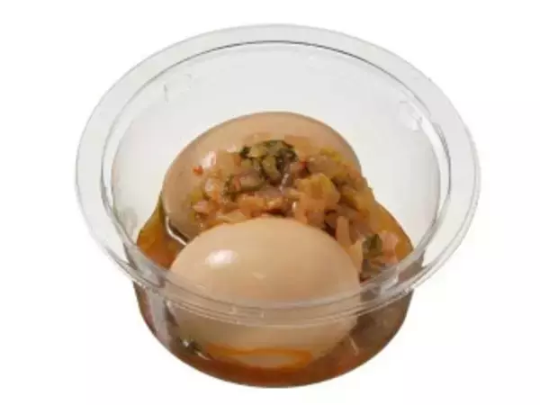 「今週新発売のたまご味まとめ！『盛りすぎ！照焼チキンたまごサンド』、『たんぱく質が摂れる！半熟煮たまご＆メンマ　生姜風味ねぎだれ』など♪」の画像