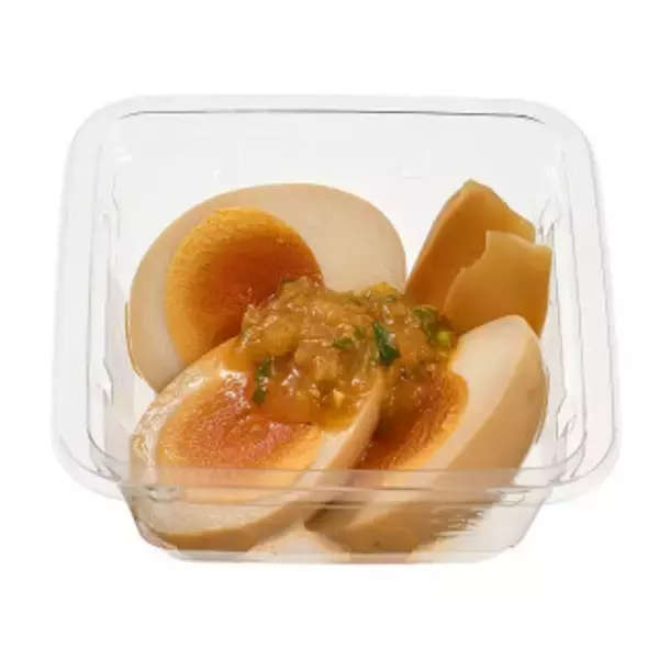 「今週新発売のたまご味まとめ！『盛りすぎ！照焼チキンたまごサンド』、『たんぱく質が摂れる！半熟煮たまご＆メンマ　生姜風味ねぎだれ』など♪」の画像