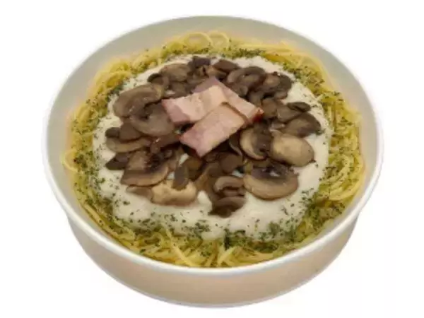 「今週新発売のパスタまとめ！『トリュフ香る　３種きのこのクリームパスタ』、『ほうれん草とベーコンのオムレツ』など♪」の画像