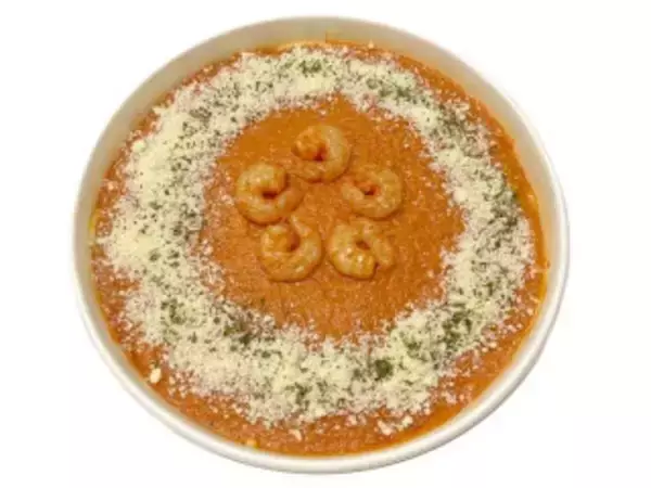 「今週新発売のトマトまとめ！『海老のトマトクリームパスタ』、『トマトとベーコンのラザニア』など♪」の画像