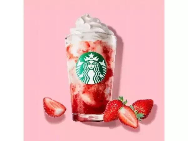 「【スタバ新作】人気の「ストロベリーフラペチーノ®」が今年も登場！今回は「チョコレートver. 」も！新作フラペチーノを先取りレポ♪」の画像