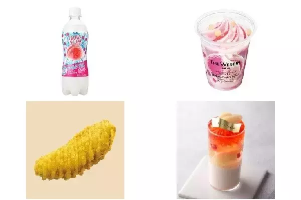 今週新発売の桃まとめ！『カルピスソーダ　コールドプレスピーチ』、『ウェスティンホテル東京監修　魅惑のピーチフラッペ』など♪