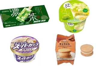 今週新発売のパーソナルアイスまとめ!『濃茶』、『やわもちアイス パフェ マスカット』など♪