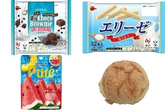 今週新発売の塩◯◯まとめ！『ミニ濃厚チョコブラウニー塩ミルク』、『エリーゼ　塩ミルク』など♪