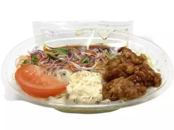 「今週新発売のコンビニラーメンまとめ！『スープ激うま！濃厚担々味ラーメン』、『ごまダレで食べる蒸し鶏ラーメンサラダ』など♪」の画像