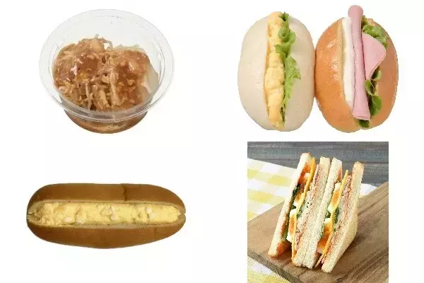 今週新発売のたまご味まとめ！『ガツンとにんにく　とろっと煮たまご』、『ミニロールたまごサラダ＆ハムチーズ』など♪