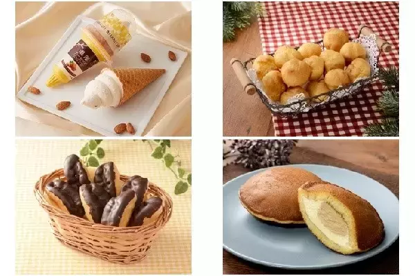 今週新発売のローソンスイーツまとめ！『濃厚アーモンドワッフルコーン』、『なめらかカスタードのプチシュー』など♪