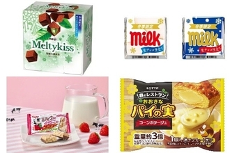 今週新発売のチョコレート味まとめ！『メルティーキッス　初摘み濃抹茶』、『チロルチョコ　冬ミルク』など♪