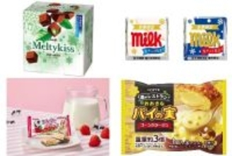 今週新発売のチョコレート味まとめ！『メルティーキッス　初摘み濃抹茶』、『チロルチョコ　冬ミルク』など♪