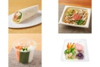 今週新発売のキャベツまとめ！『７種具材のチキントルティーヤ』、『大盛　明太マヨ焼うどん』など♪