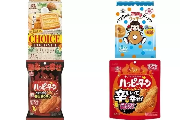 今週新発売の期間限定まとめ！『チョイス　ココナッツ』、『ペコちゃんミルキードーナツクッキー　塩キャラメル』など♪