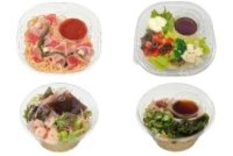 今週新発売のコンビニパスタまとめ！『冷製パスタ　トマトと生ハムとチーズ』、『おだしで食べる　冷製ベジパスタ』など♪