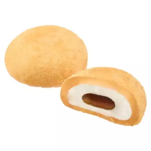 「今週新発売の生クリームまとめ！『ふわもちロールケーキ　苺ショートケーキ風』、『とろやわ生クリームわらび餅　黒蜜ソース入り』など♪」の画像