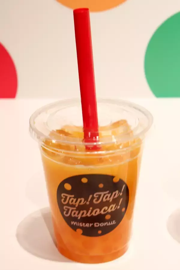 「【実食レポ】ミスド新作！タピオカドリンク4種は味つきタピオカ入り！」の画像