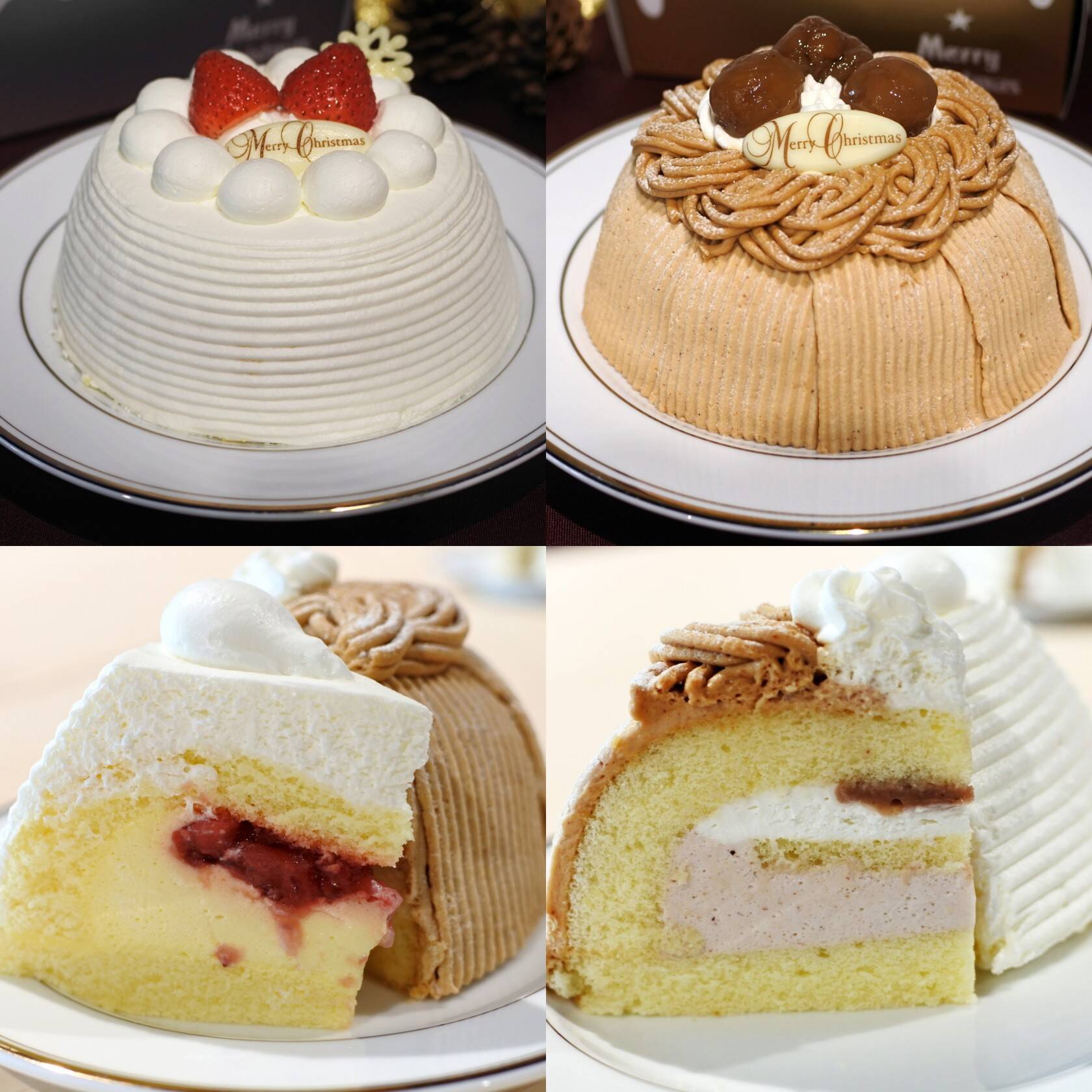 セブンのイチオシクリスマスケーキ2品 ショートケーキ 濃厚モンブラン 19年9月26日 エキサイトニュース