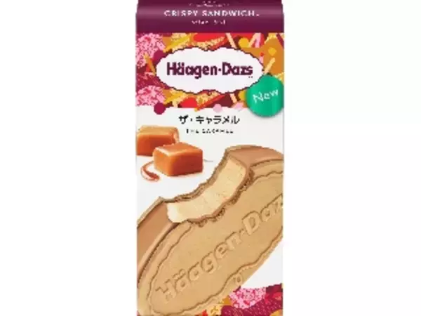 「ハーゲンダッツクリスピーサンド「ザ・キャラメル＆苺のトリュフ」2品が同時発売！」の画像