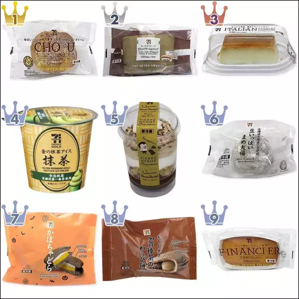 【10月】セブンスイーツTOP3！