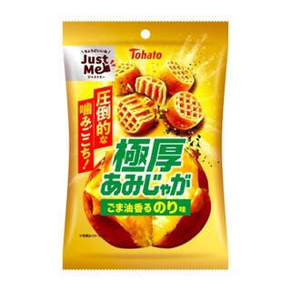 今週新発売のごままとめ！『ＧＯＬＤＥＮビーノ　金ごま油味』、『極厚あみじゃが　ごま油香るのり味』など♪