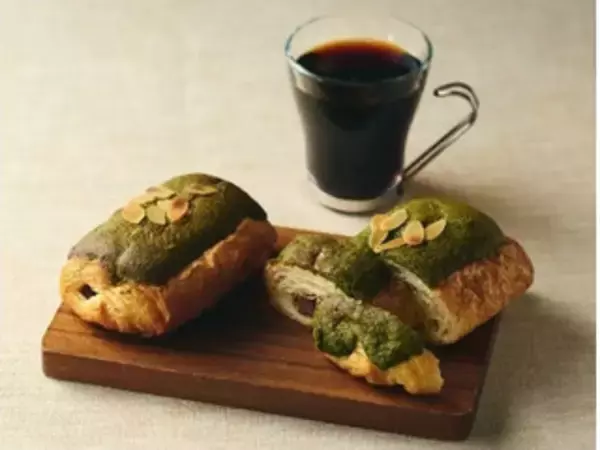 「今週新発売の抹茶味まとめ！『西尾の抹茶メロンパン』、『抹茶パン・オ・ショコラ』など♪」の画像