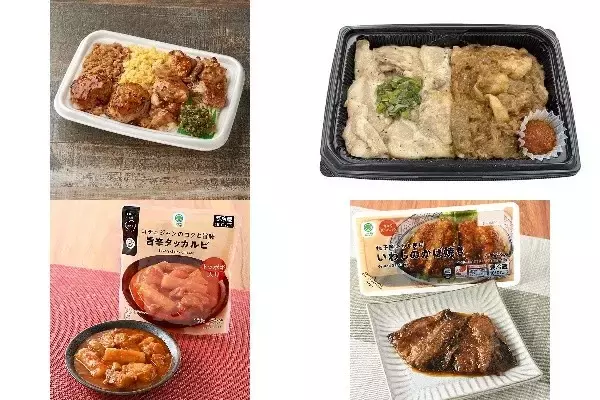 今週新発売の甘辛まとめ！『甘辛たれの焼き鳥＆つくね重』、『辛みそが決め手　２種の豚焼肉弁当』など♪