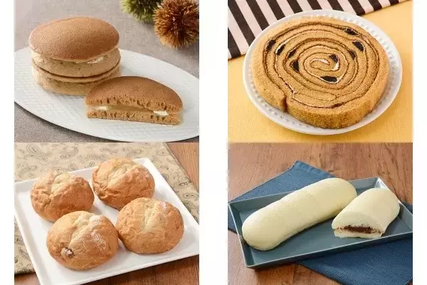 今週新発売のローソンパンまとめ！『ふわもちパンケーキ　マロン』、『うずまきロールケーキ　コーヒー＆バニラ』など♪