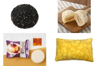 今週新発売のもちもちまとめ！『揚げない胡麻団子　かぼちゃあん』、『白生フランスパン　ダブル焦がしキャラメル』など♪