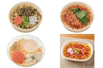 今週新発売のコンビニパスタまとめ！『明太子と高菜のピリ辛和風パスタ』、『ツナとほうれん草のトマトソースパスタ』など♪