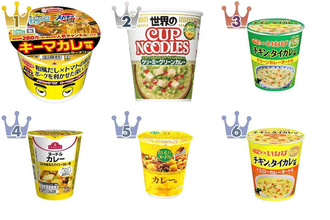 カレー味のカップラーメントレンド人気ランキング！