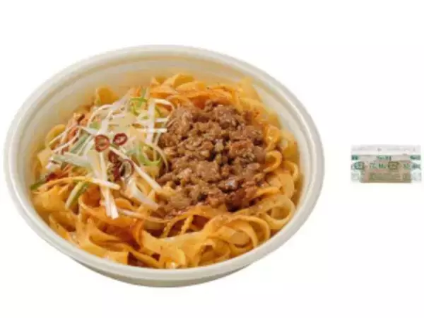 「今週新発売のセブンイレブン麺まとめ！『生パスタ　たらこクリーム　海老と大葉とシラス』、『炎の汁なし麻辣麺　平打ち麺仕立て』など♪」の画像