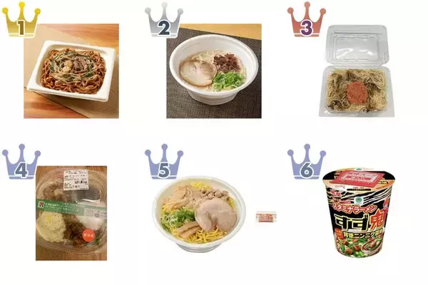 【2026年5月第1週】コンビニ麺・コンビニパスタランキング1位はすず鬼監修にんにくスタミナ焼そば！新商品＆久々ランクイン続々まとめ