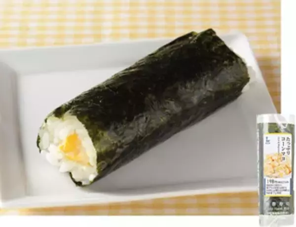 「今週新発売のマヨネーズ味まとめ！『牛焼肉マヨネーズおむすび』、『サンド寿司　海老バジルマヨ』など♪」の画像