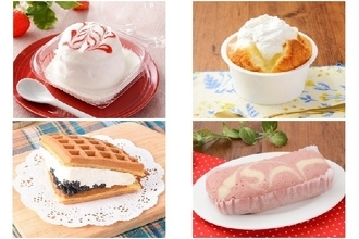今週新発売のケーキまとめ！『ふわふわケーキのキャラメルアーモンド』、『いちごのもちっとパンケーキ』など♪