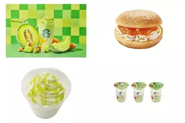 今週新発売のメロン味まとめ！『Ｔｈｅ　メロン　ｏｆ　メロン　フラペチーノ』、『エンゼルフルーツ　北海道産メロン』など♪