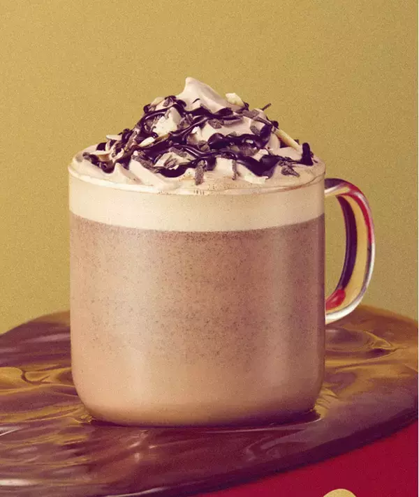 「【スタバ新作】2022年スターバックスバレンタイン第1弾！濃厚生チョコフラペチーノ♪」の画像