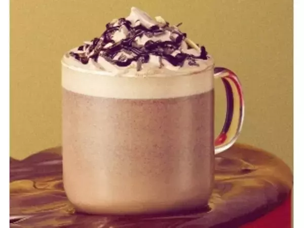 「【スタバ新作】2022年スターバックスバレンタイン第1弾！濃厚生チョコフラペチーノ♪」の画像